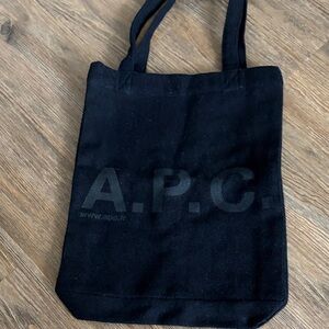 A.P.C. Classic Black Canvas Tote